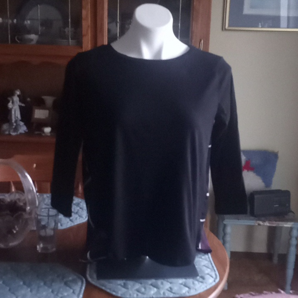 Loft Black/Windowpane Women's Top